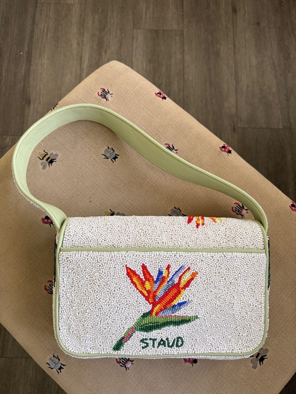 STAUD Tommy Beaded Bag, Birds of Paradise - Picture 6 of 10